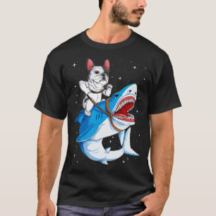 Français Bulldog Shark T-shirt Kids Space Galaxy J