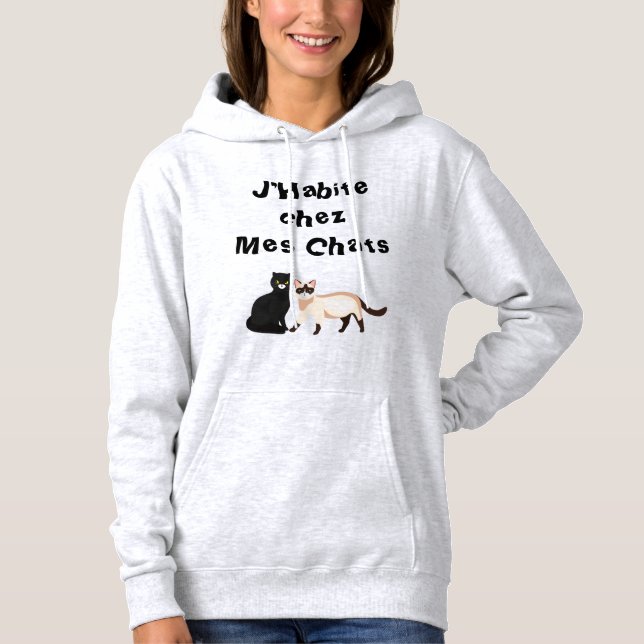 "FRANCAIS""Chez Mes Conversation" Sweat - shirt à  (Devant)