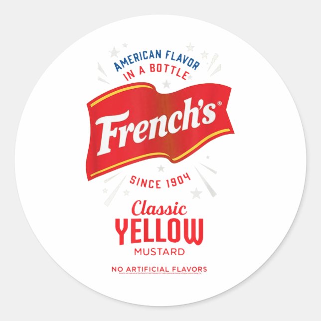 Français Clic Mustard Jaune Étiquette Costume de n (Devant)