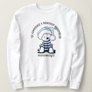 Français KiniArt Westie Sweatshirt de Noël