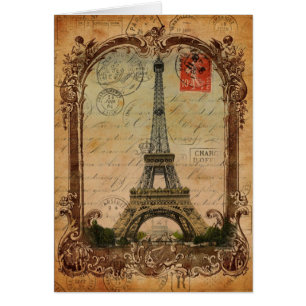 francais moderne vintage paris tour eiffel