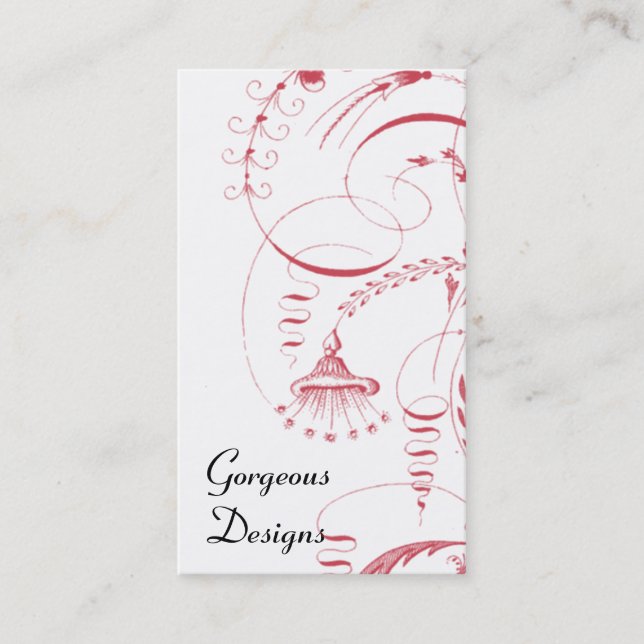 Français vintage Toile dans les cartes de visite (Devant)