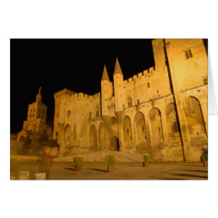 France, Avignon, Provence, Palais des Papes la nui