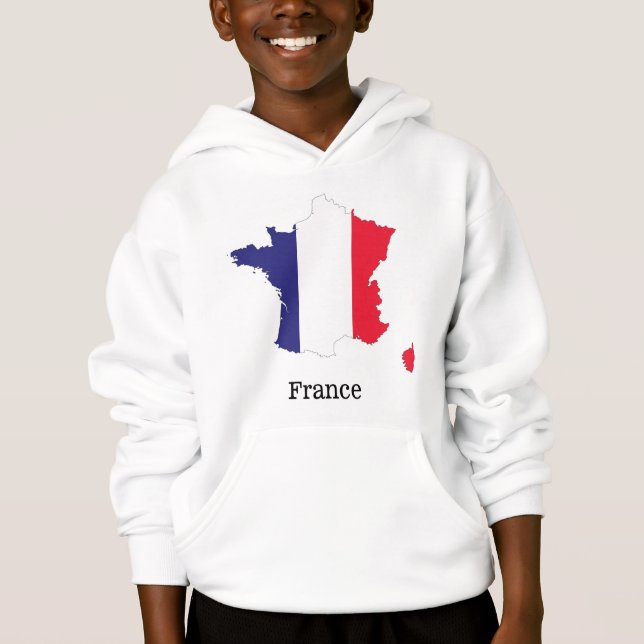 France Drapeau de la carte Souvenir Design (Devant)