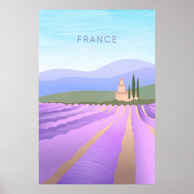 France Minimal Travel Poster (Devant)
