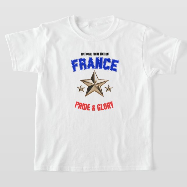 France National Pride Edition Kids Basic T-Shirt (Poser)