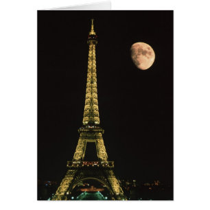 France, Paris. Tour Eiffel la nuit avec