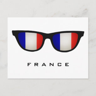 France Shades texte personnalisé et carte postale
