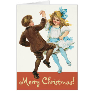Frances Brundage Danser enfants Carte de Noël