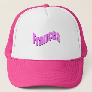 Frances en mosaïque rose Nom, Truckers Casquette