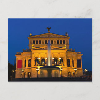 Francfort - Opéra à la carte postale twilight