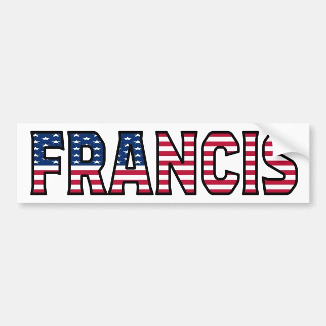 Francis Nom Vorname USA Aufkleber Sticker Auto (Devant)