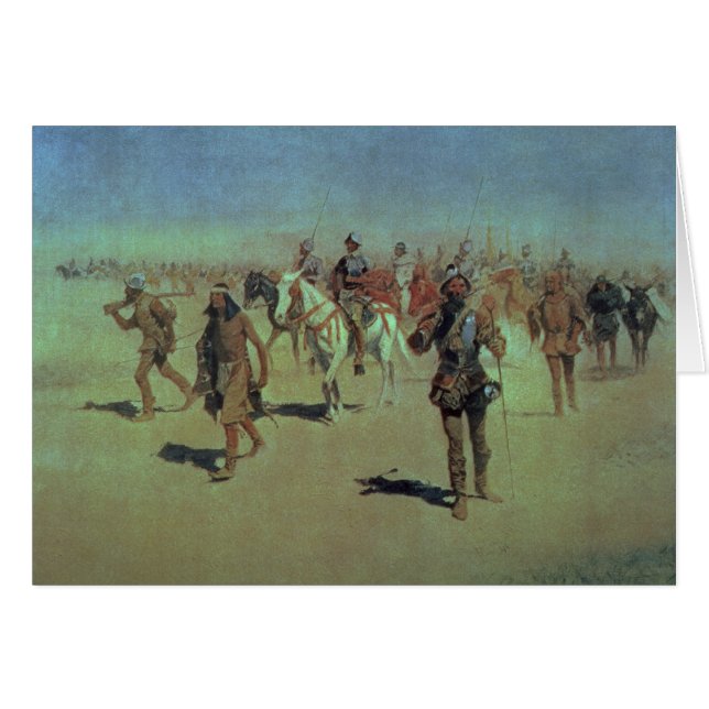 Francisco Vasquez De Coronado faisant sa manière (Devant horizontal)