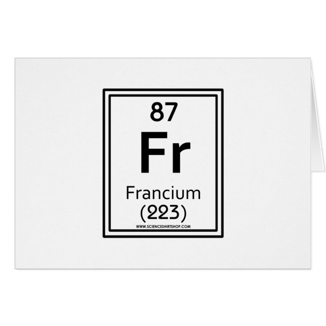 Francium 87 (Devant horizontal)