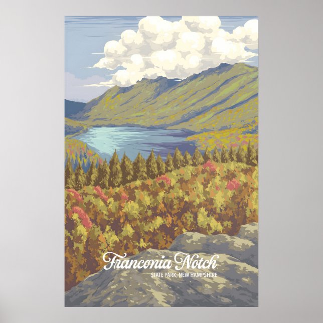 Franconia Notch State Park Travel Poster (Devant)