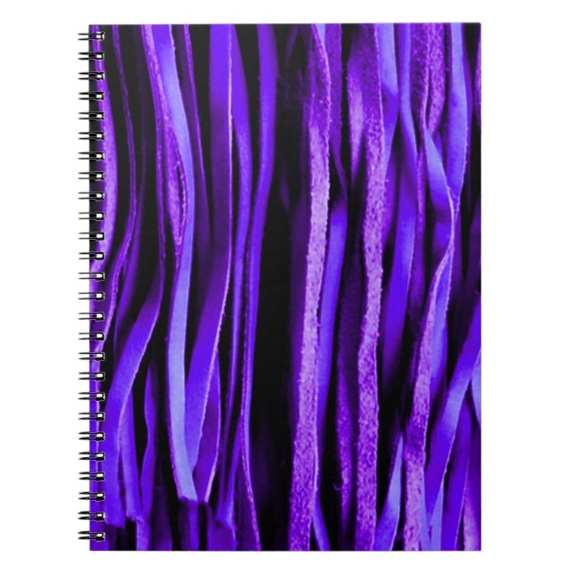 Franges en cuir violet Amusants et Carnet fantaisi (Devant)