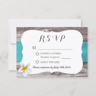 Frangipani Blanc Classique Mariage Bleu RSVP