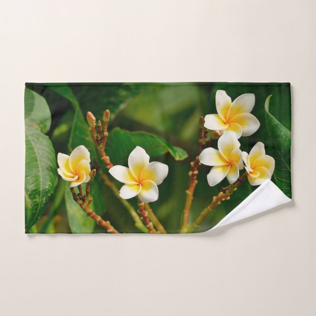 Frangipani jaune (Serviette à main)