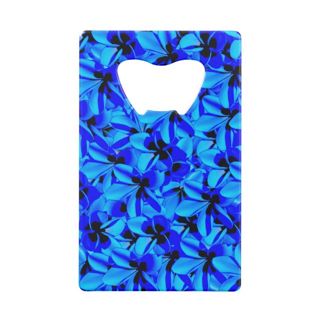 Frangipanis à deux tons bleus, (Dos)