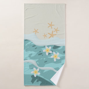 Frangipanis flottants sur la plage Vague Rencontre