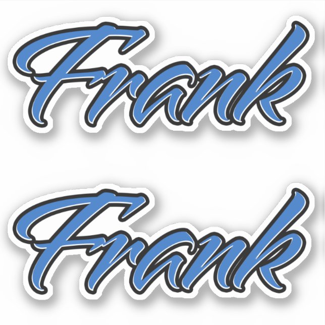 Frank Blue Autocollants (Devant)