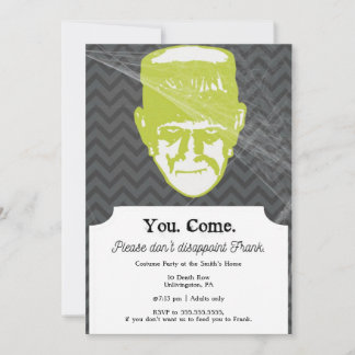 Frank | Drôle Invitation de fête d'Halloween 5x7