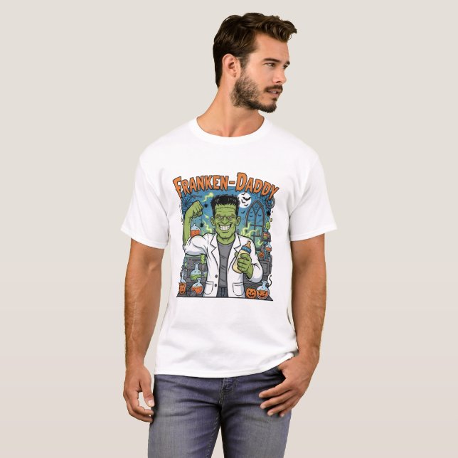 Franken-Daddy Halloween T-Shirt for Dads (Devant entier)
