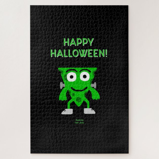 FrankenCheese Halloween Puzzle de voeux (Vertical)