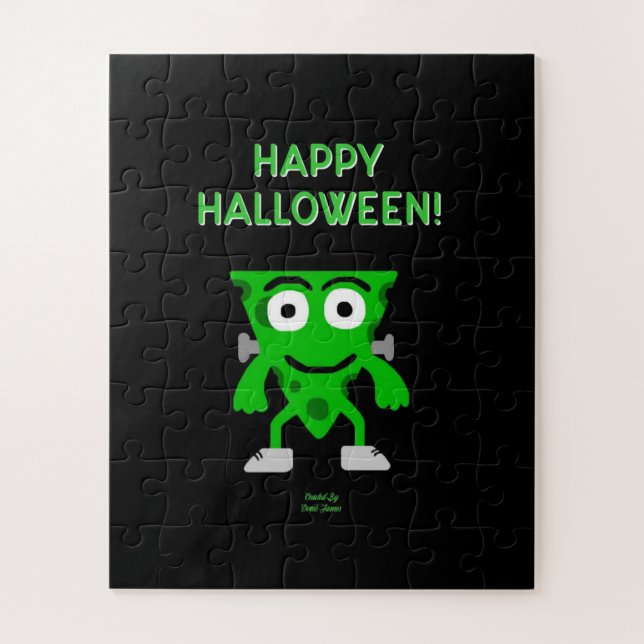 FrankenCheese Halloween Puzzle de voeux (Vertical)