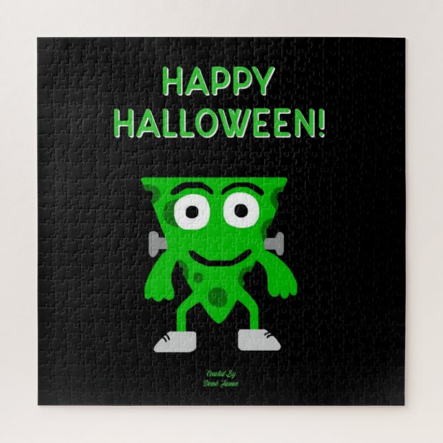 FrankenCheese Halloween Puzzle de voeux (Vertical)