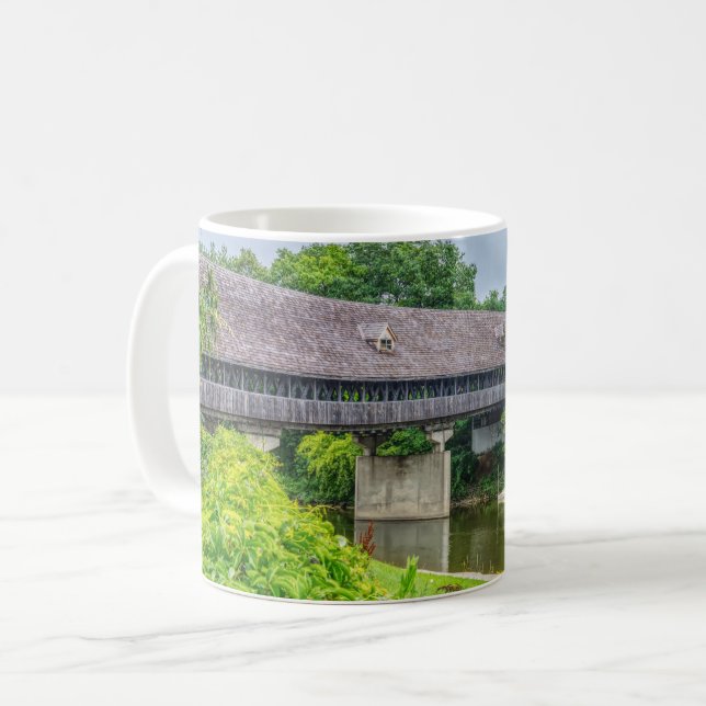 Frankenmuths Pont couvert Café Mug (Devant gauche)
