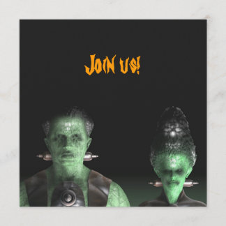 Frankenstein & Bride - Invitation à la fête d'Hall