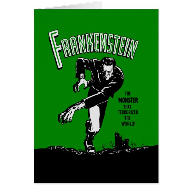 Frankenstein - Carte de voeux / Halloween (Devant)