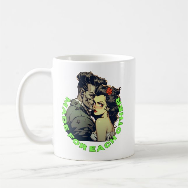 Frankenstein et le Mariage marié cadeau tasse à ca (Gauche)