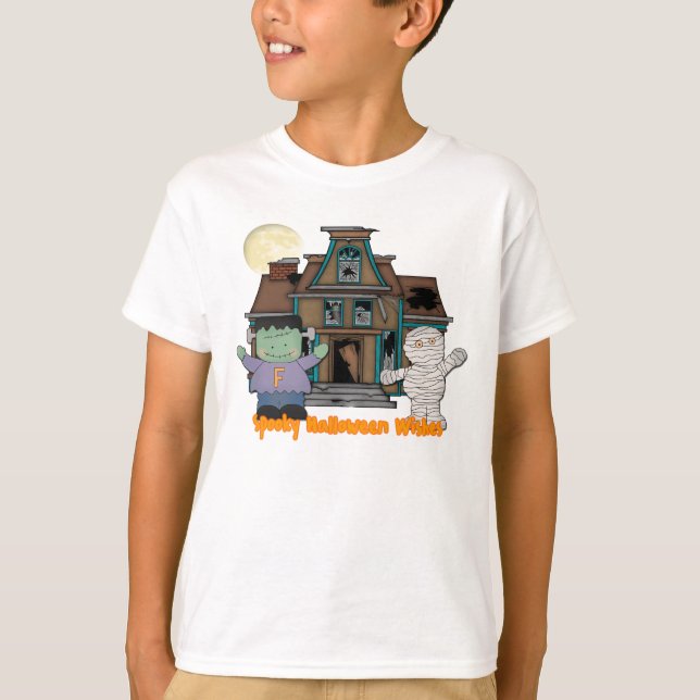 Frankenstein et T-shirt de Halloween de maman (Devant)