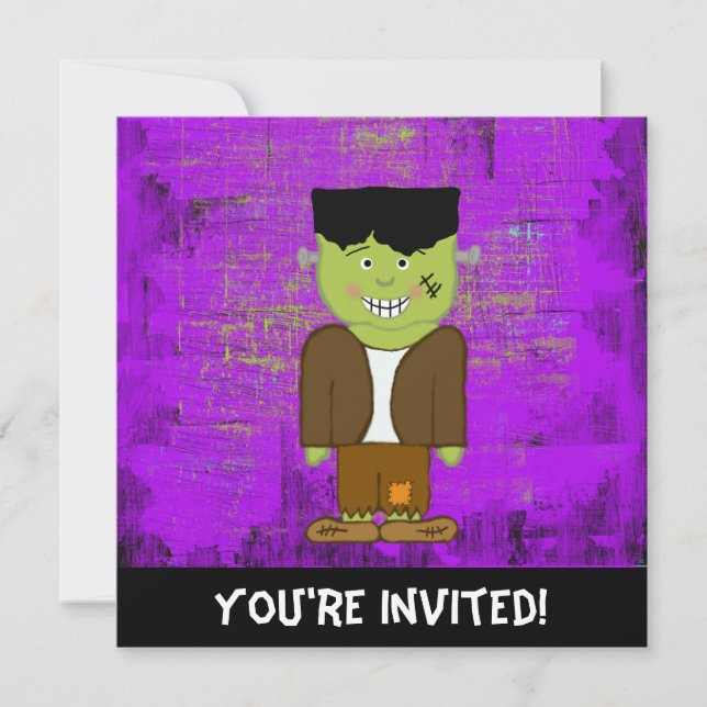 Frankenstein Halloween Invitation (Devant)