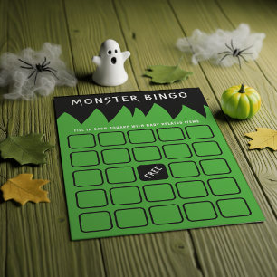 Frankenstein Monster Bingo Baby shower Jeu