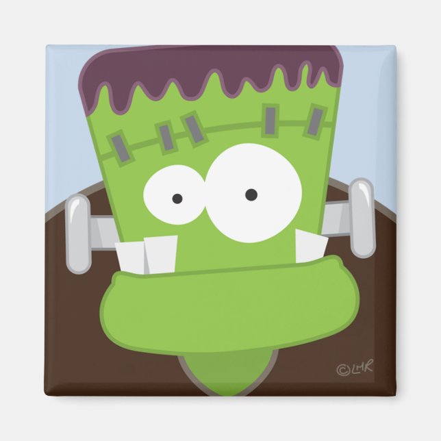 Frankenstein Monster Kids Halloween Magnet (Devant)