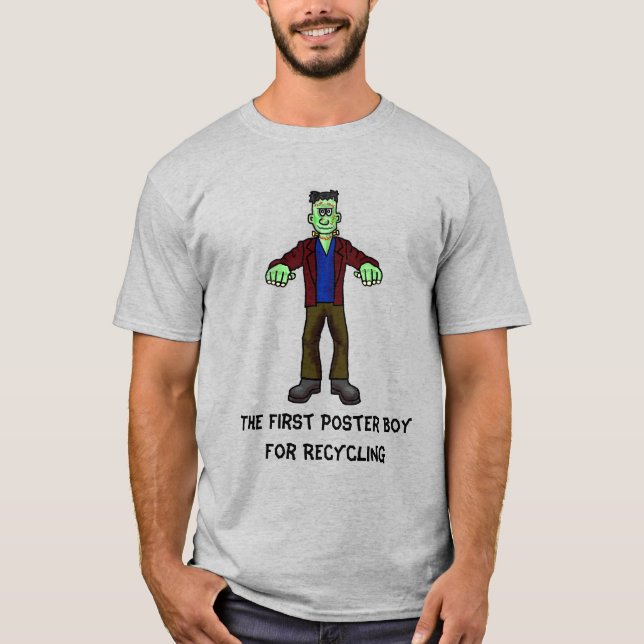 Frankenstein Recyclage Halloween T-Shirt (Devant)