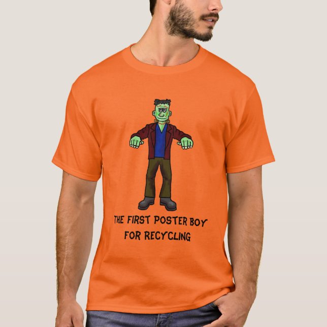 Frankenstein Recyclage Halloween T-Shirt (Devant)