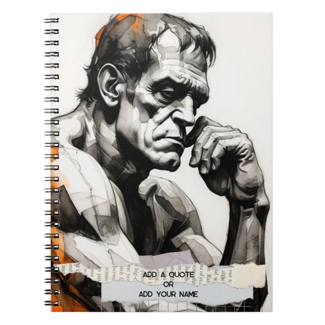 Frankenstein The Thinker Notebook Journal (Devant)