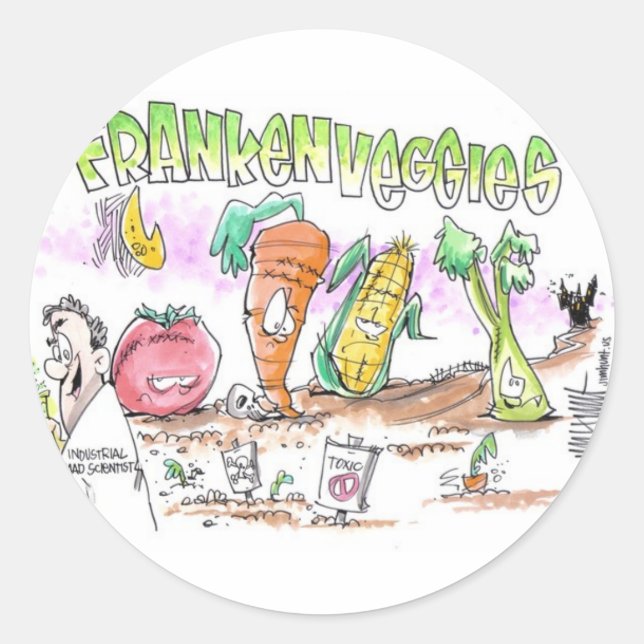 FrankenVeggies Millions contre les autocollants Mo (Devant)