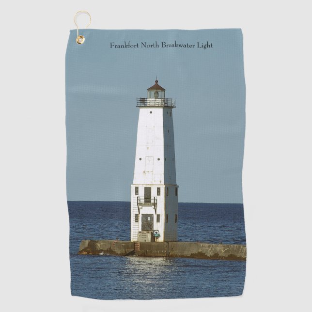 Frankfort North Breakwater Light serviette de golf (Devant)