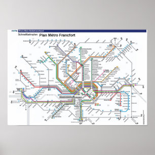 Frankfurt metro Poster