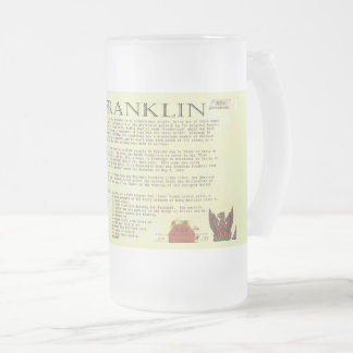 Franklin Nom de famille Beer Mug