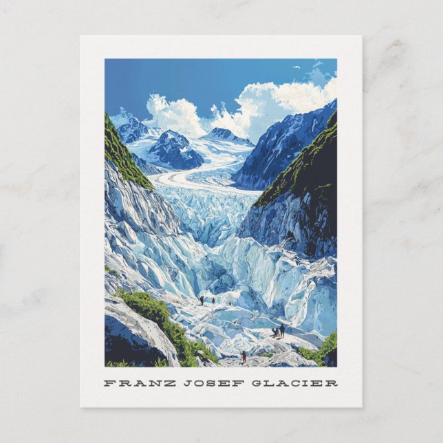 Franz Josef Glacier Nouvelle-Zélande Carte postale (Devant)