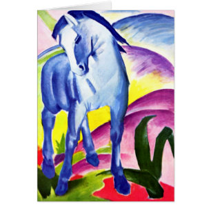 Franz Marc - cheval bleu I