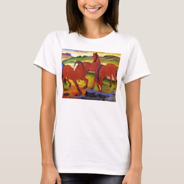 Franz Marc frôlant le T-shirt de chevaux (Devant)