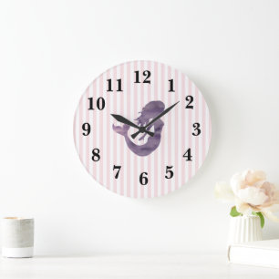 Frappe rose sirène Preppy Grosse horloge