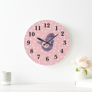 Frappe rose sirène Preppy Grosse horloge